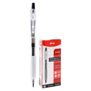 Rolă de gel retractabilă M&G TITAN, vârf 0,5 mm, cerneală neagră