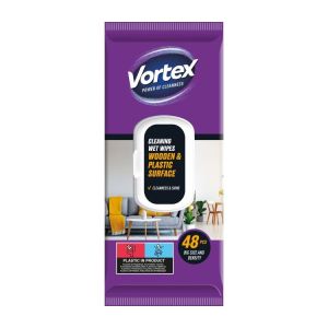 Servetele umede pentru lemn si plastic Vortex 48 buc (19x18,5cm)