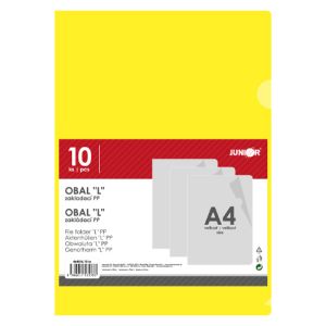 Folder „L” PP/A4, galben - set de 10 buc