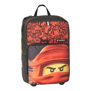 LEGO Ninjago Red - Rucsac de școală cu cărucior