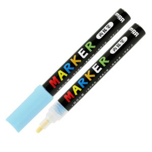 Marker acrilic M&G 2 mm acrilic, albastru Aqua S610