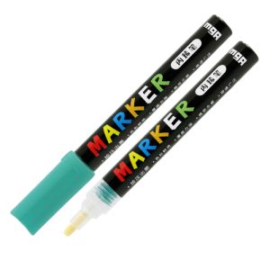 Marker acrilic M&G 2 mm acrilic, albastru verde S523