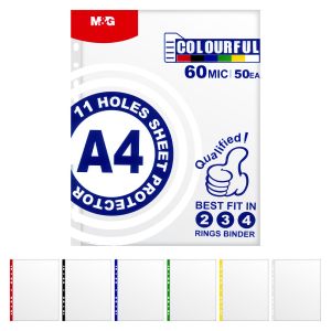 Europack A4 60 µm transparent cu marcaj colorat (50 buc.)