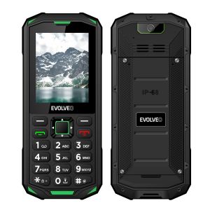 EVOLVEO StrongPhone X5, telefon Dual SIM rezistent la apă, negru-verde SGP-X5-GR