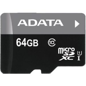 Adaptor Adata/micro SD/64GB/UHS-I U1 / Clasa 10/+ AUSDX64GUICL10-RA1