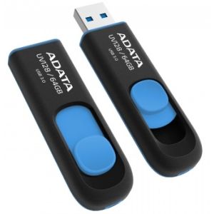 ADATA UV128/64GB/USB 3.0/USB-A/Albastru AUV128-64G-RBE