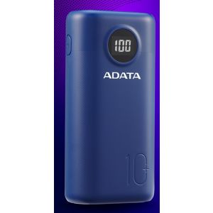 ADATA P10000QCD Power Bank 10000mAh albastru AP10000QCD-DGT-CDB