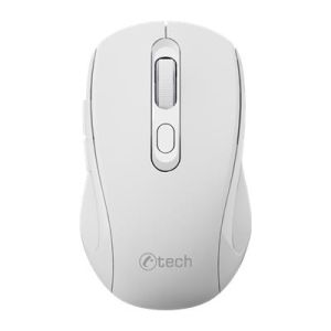 C-TECH WLM-12WH/Ergonomic/Optic/Pentru dreptaci/1600 DPI/USB+BT/Alb WLM-12WH