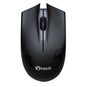 C-TECH WLM-08/Office/Optic/1200 DPI/USB fără fir/Negru WLM-08