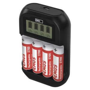 Încărcător EMOS Smart BCN-41D + 4xAA 2700mAh 1603028000