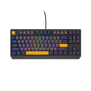 Tastatură pentru jocuri GENESIS THOR 230/TKL/RGB/Outemu Panda/USB cu fir/dispoziție SUA/Naval Blue Negative NKG-2164