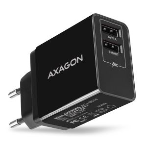 AXAGON ACU-DS16, încărcător de rețea SMART 16W, 2x port USB-A, 5V/2.2A + 5V/1A ACU-DS16