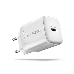 AXAGON ACU-PD20W, încărcător de rețea 20W, 1x port USB-C, PD3.0/PPS/QC4+/AFC/Apple, alb ACU-PD20W