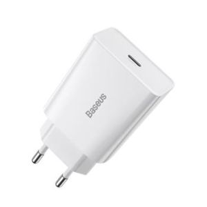 Baseus CCFS-SN02 Speed ??Mini încărcător USB-C 20W Alb 6953156201705