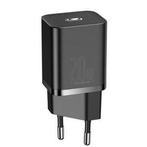 Încărcător rapid Baseus CCSUP-B01 Super Si USB-C 20W Negru 6953156229990