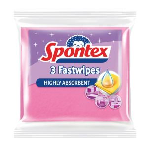 Prosop din vascoza Spontex Fast Wipes 3 bucati