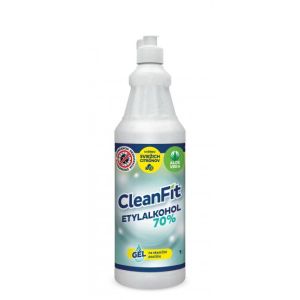 Gel dezinfectant CleanFit 70% citrice pentru maini 1 l + pompa GRATUITA