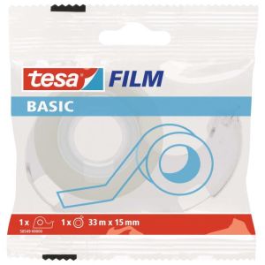 Bandă adezivă TESA basic 15 mm x 33 ms cu desfășurator