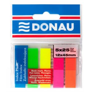 Semne de carte autoadezive Donau 12x45mm neon