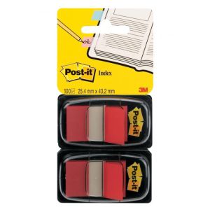 Marcaje Post-it Index lat 25,4x43,2 roșu 2buc