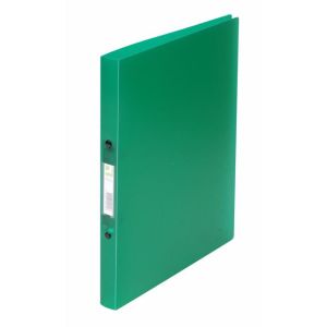 Liant Q-CONNECT cu 2 inele din plastic 1,6 cm verde transparent