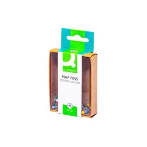 Q-CONNECT ace de siguranță rotunde 4mm culori mixte 60 buc