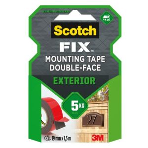 Bandă scotch pentru montaj în exterior, 19 mm x 1,5 m