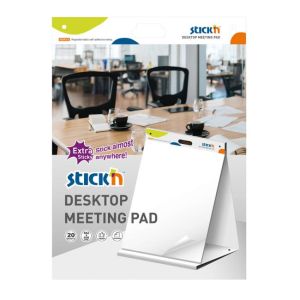 Flipchart autoadeziv pentru desktop Stickn Hopax 58x50cm 20 coli