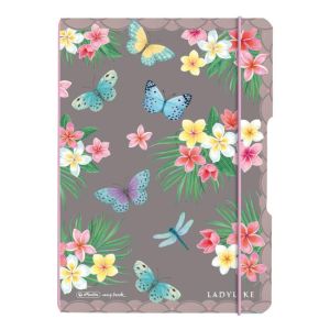 Caiet Herlitz my.book Flex Ladylike Butterfly A5 40 de coli punctate