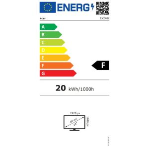 Acer/EK241YH/23.8"/VA/FHD/100Hz/1ms/Negru/2R UM.QE1EE.H02