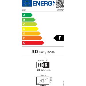 Acer/CB322QK/31.5"/IPS/4K UHD/60Hz/4ms/Silver/3R UM.JB2EE.006