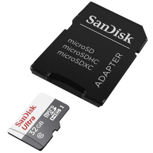 Adaptor SanDisk Ultra/micro SDHC/32GB/UHS-I U1 / Clasa 10/+ SDSQUNR-032G-GN3MA