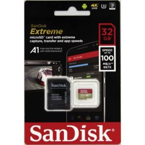 Adaptor SanDisk Extreme/micro SDHC/32GB/UHS-I U3/Clasa 10/+ SDSQXAF-032G-GN6MA