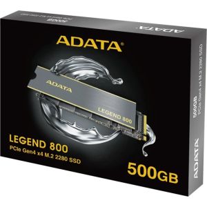 ADATA LEGEND 800/500GB/SSD/M.2 NVMe/Negru/radiator/3R ALEG-800-500GCS