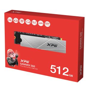 ADATA XPG GAMMIX S60/512GB/SSD/M.2 NVMe/Silver/radiator/5R AGAMMIXS60-512G-CS