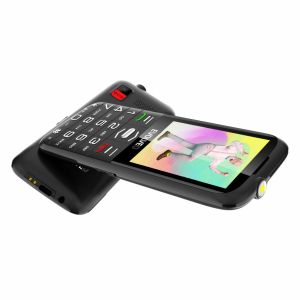 EVOLVEO EasyPhone XO, telefon mobil pentru seniori cu suport de încărcare (culoare neagră) EP-630-XOB