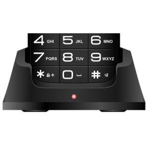 EVOLVEO EasyPhone XO, telefon mobil pentru seniori cu suport de încărcare (culoare neagră) EP-630-XOB