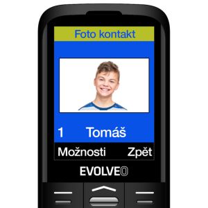 EVOLVEO EasyPhone XO, telefon mobil pentru seniori cu suport de încărcare (culoare neagră) EP-630-XOB