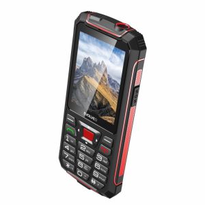 EVOLVEO StrongPhone W4, telefon Dual SIM rezistent la apă, negru-roșu SGP-W4-BR