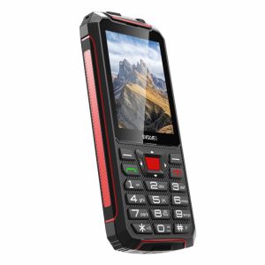 EVOLVEO StrongPhone W4, telefon Dual SIM rezistent la apă, negru-roșu SGP-W4-BR