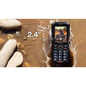 EVOLVEO StrongPhone X5, telefon Dual SIM rezistent la apă, negru-portocaliu SGP-X5-B