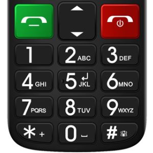 EVOLVEO EasyPhone FL, telefon mobil pentru seniori cu suport de incarcare, negru EP-801-FLB