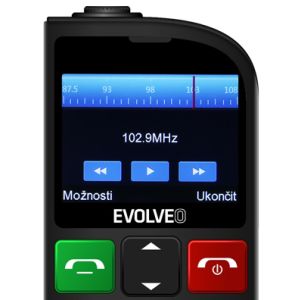 EVOLVEO EasyPhone FL, telefon mobil pentru seniori cu suport de incarcare, negru EP-801-FLB