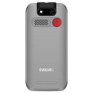 EVOLVEO EasyPhone ET, telefon mobil pentru seniori cu suport de incarcare, argintiu EP-851-ETS