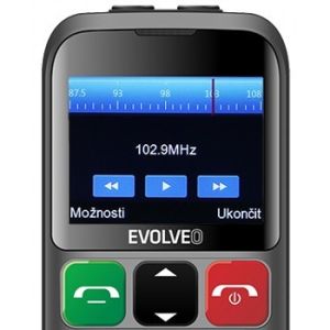 EVOLVEO EasyPhone ET, telefon mobil pentru seniori cu suport de incarcare, argintiu EP-851-ETS