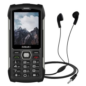 EVOLVEO StrongPhone H1, telefon Dual SIM rezistent la apă, negru-argintiu SGP-H1-BS