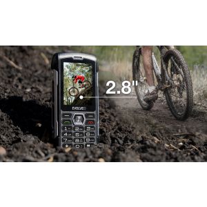 EVOLVEO StrongPhone H1, telefon Dual SIM rezistent la apă, negru-argintiu SGP-H1-BS