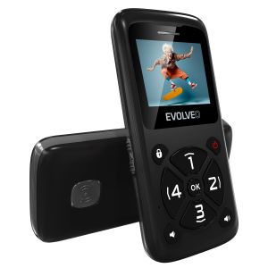 EVOLVEO EasyPhone ID, telefon mobil pentru seniori, negru EP-400-IDB