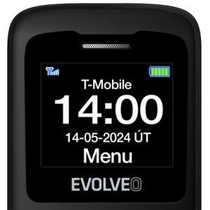 EVOLVEO EasyPhone ID, telefon mobil pentru seniori, negru EP-400-IDB