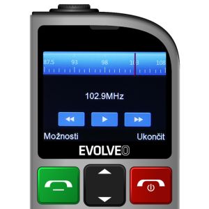 EVOLVEO EasyPhone FL, telefon mobil pentru seniori cu suport de incarcare, argintiu EP-801-FLS